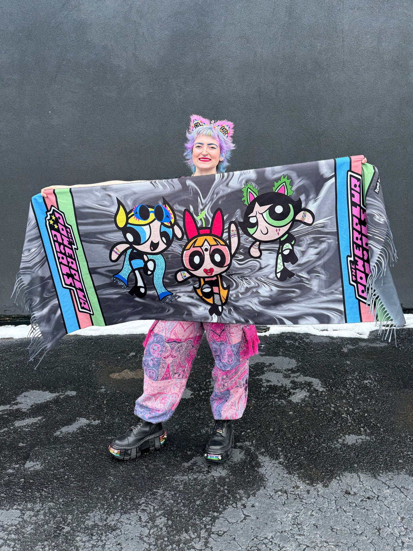 Dark PowerPlur Girls Pashmina