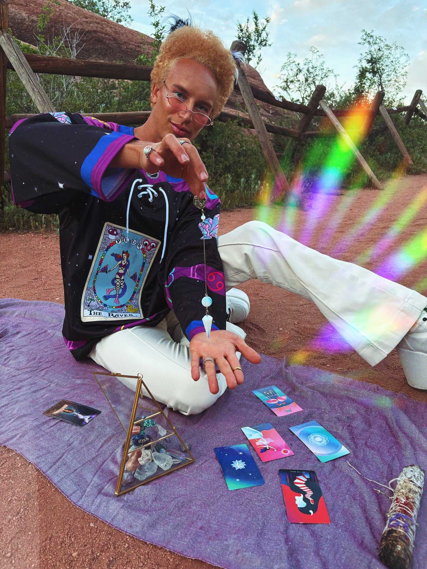 The Raver Tarot Card Hockey Jersey MOON