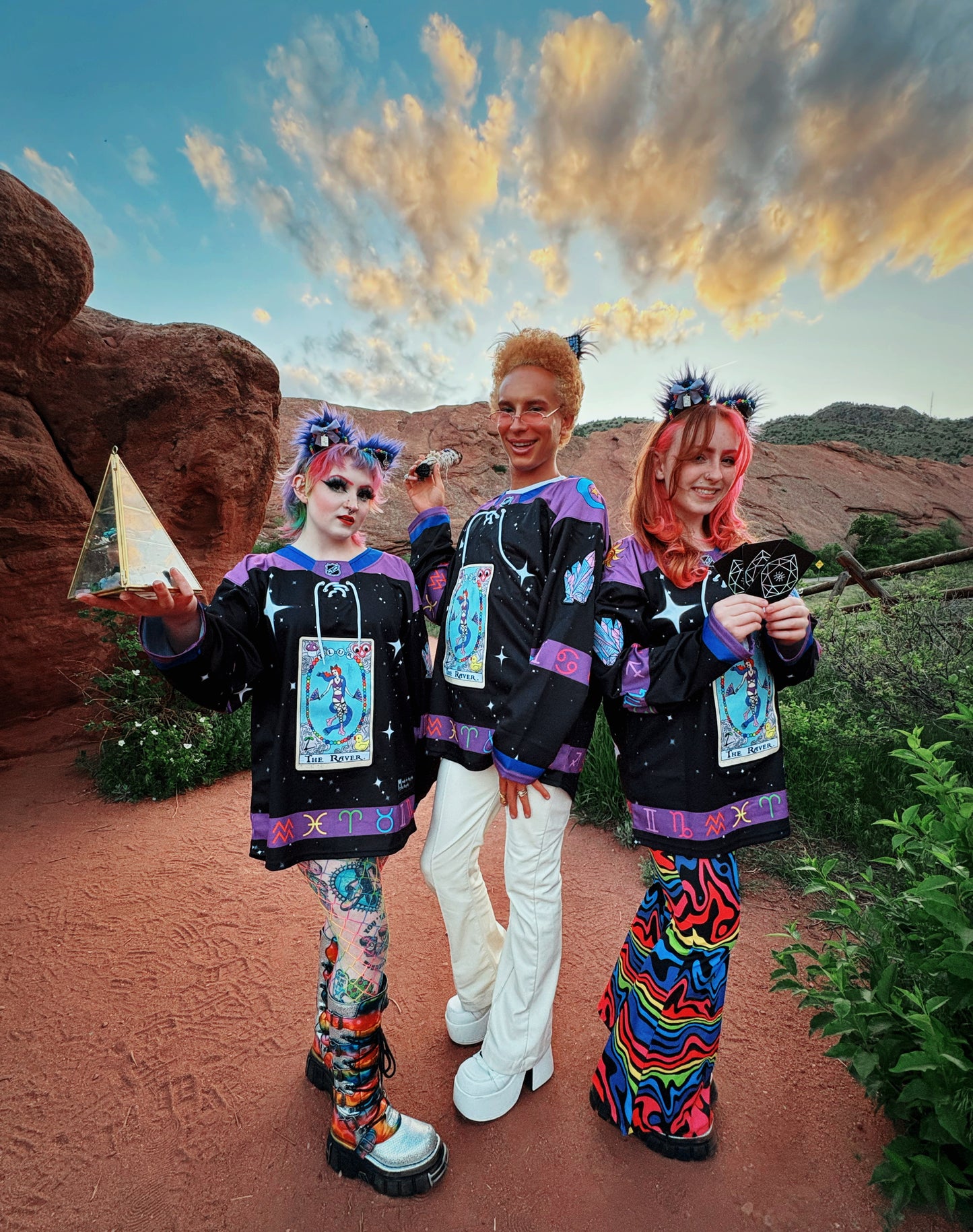 The Raver Tarot Card Hockey Jersey MOON