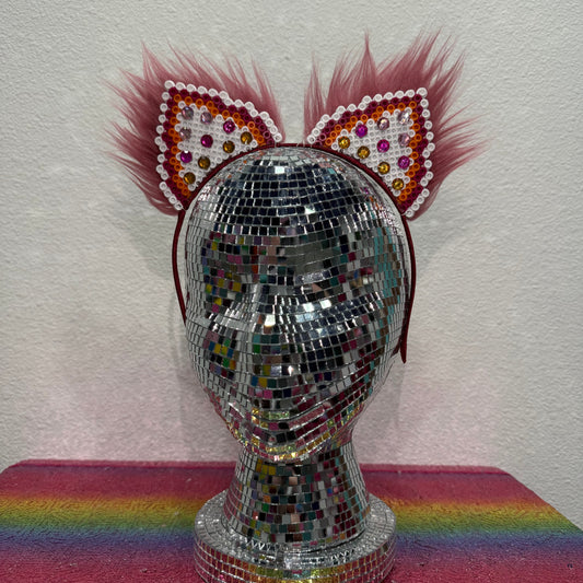 Lesbian Flag Sparkle Ears