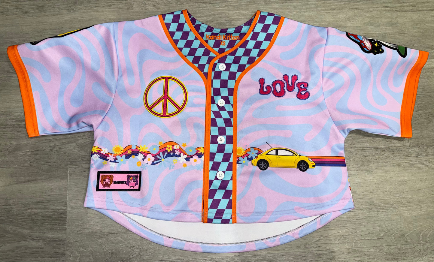 Groovy Baby Crop Baseball Jersey