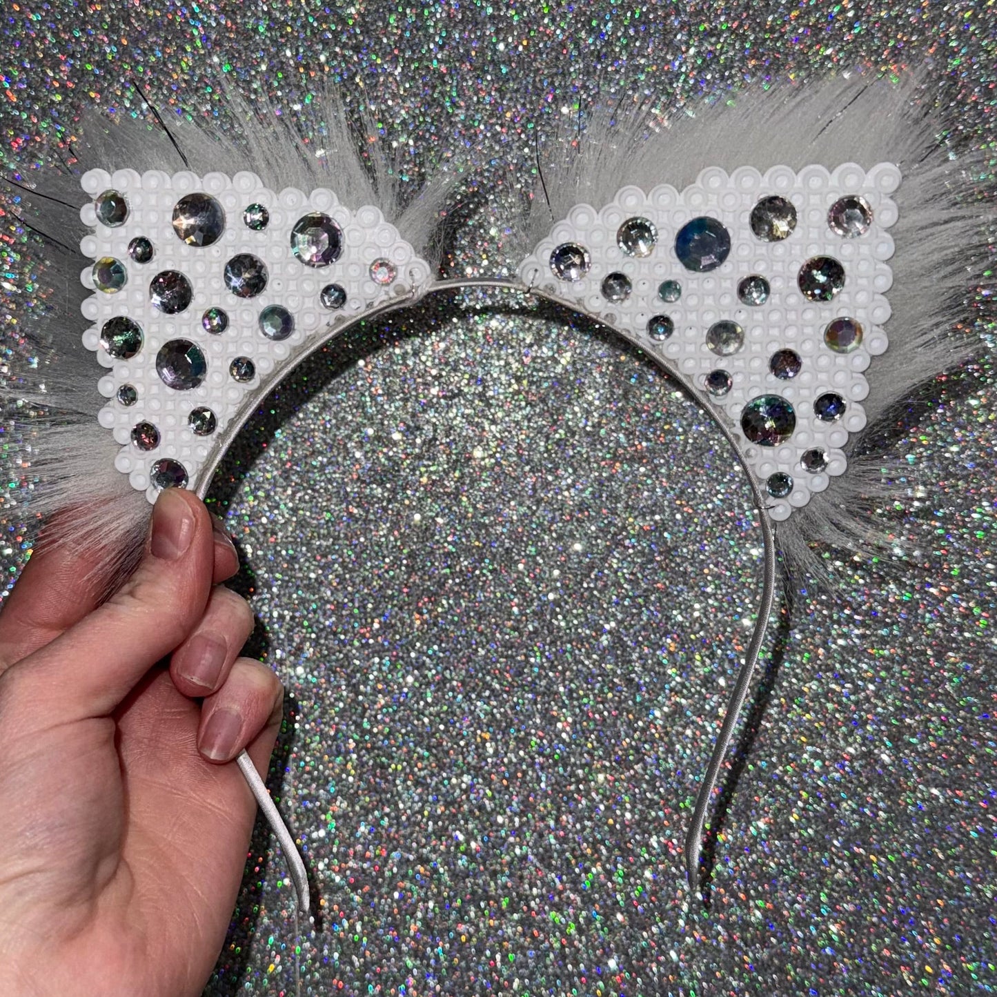 White Sparkle Ears
