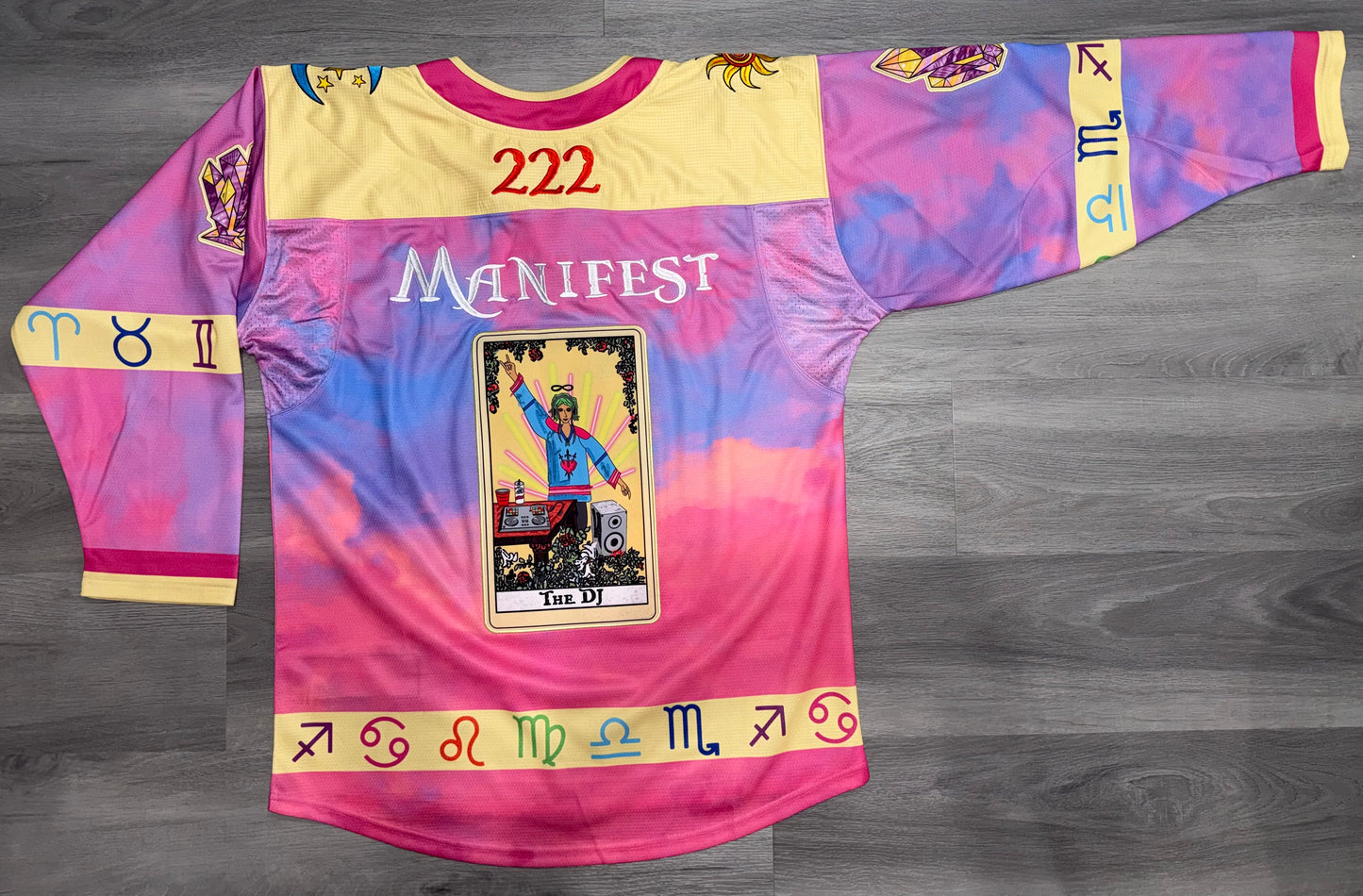 The Raver Tarot Card Hockey Jersey SUN