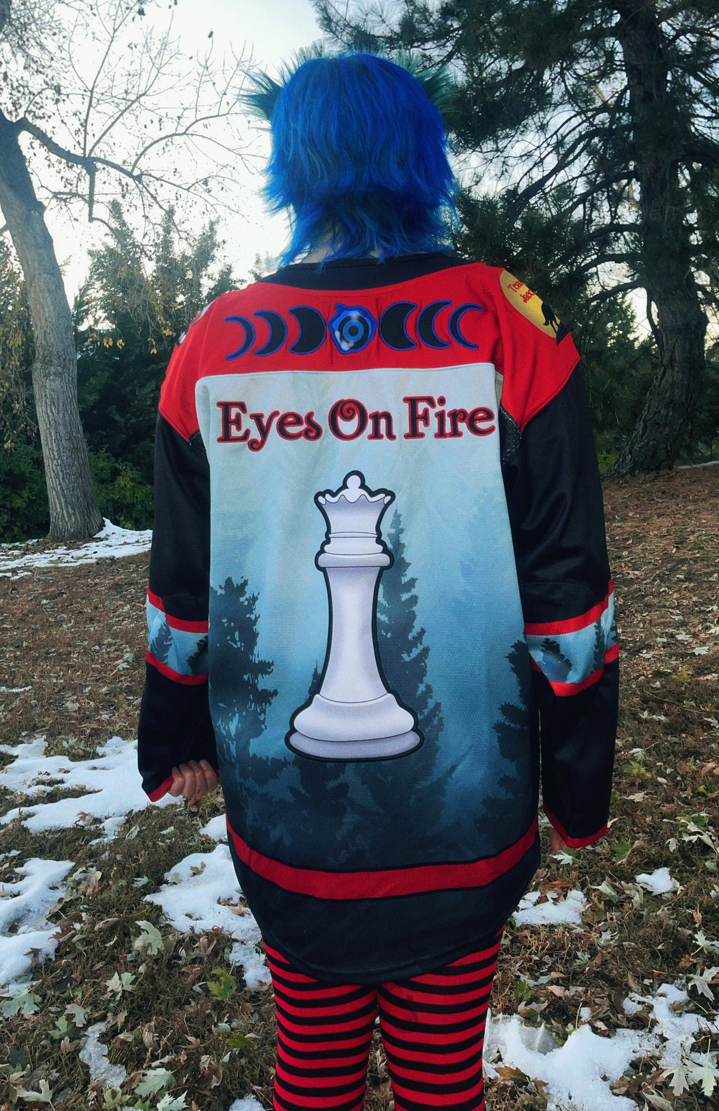 Eyes On Fire Hockey Jersey