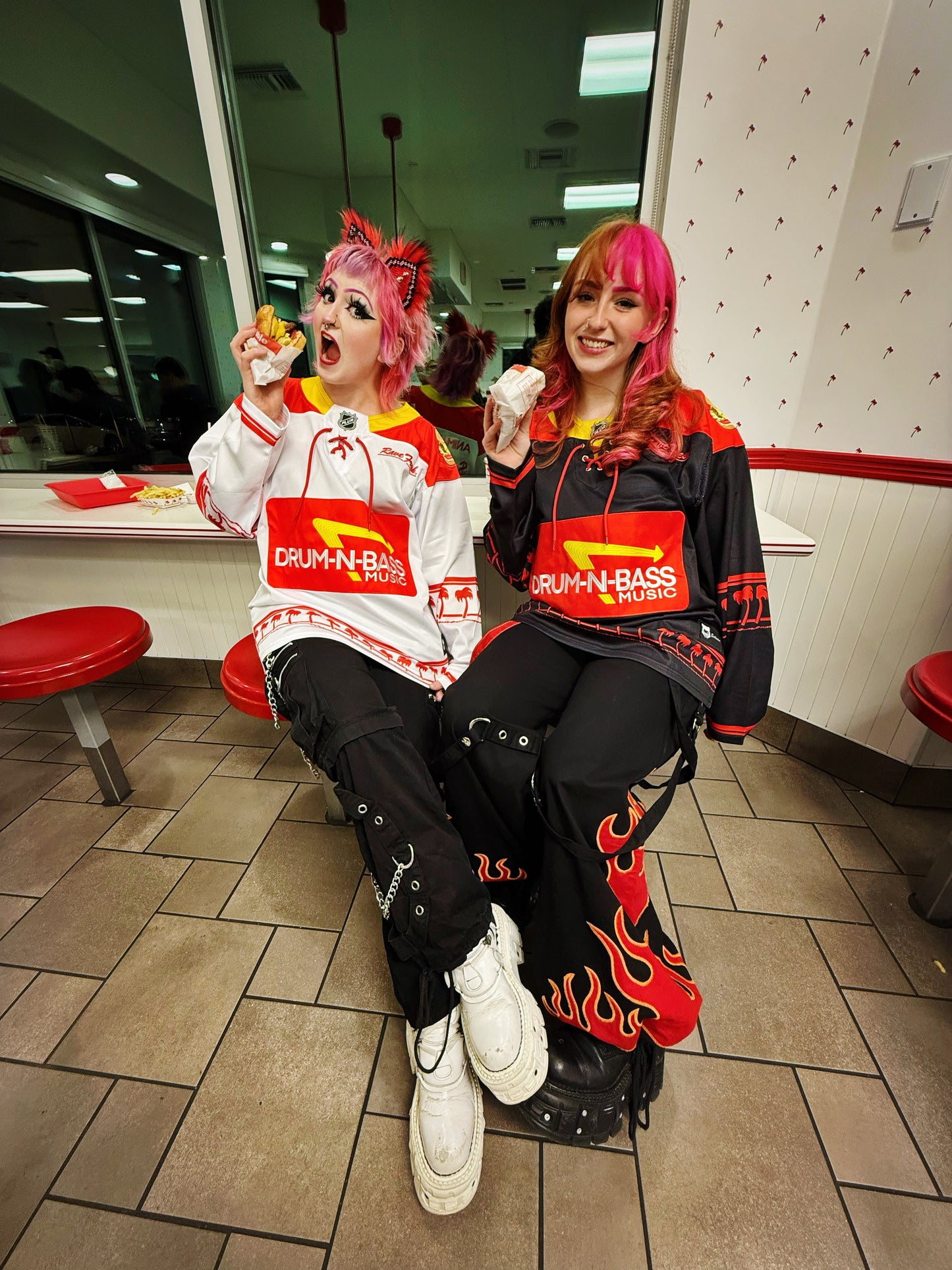 White Drum-N-Bass Hockey Jersey