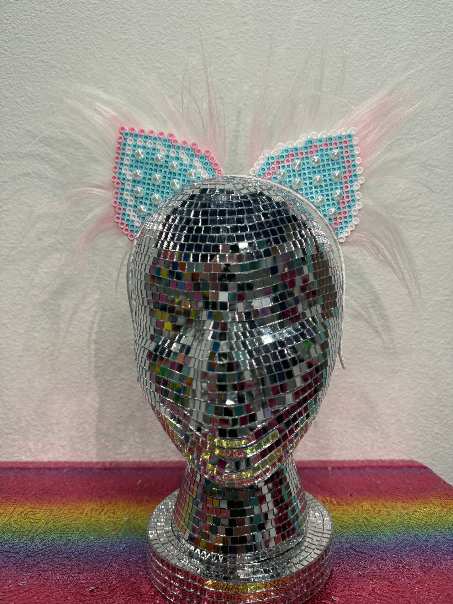 Trans Flag Pearl Ears