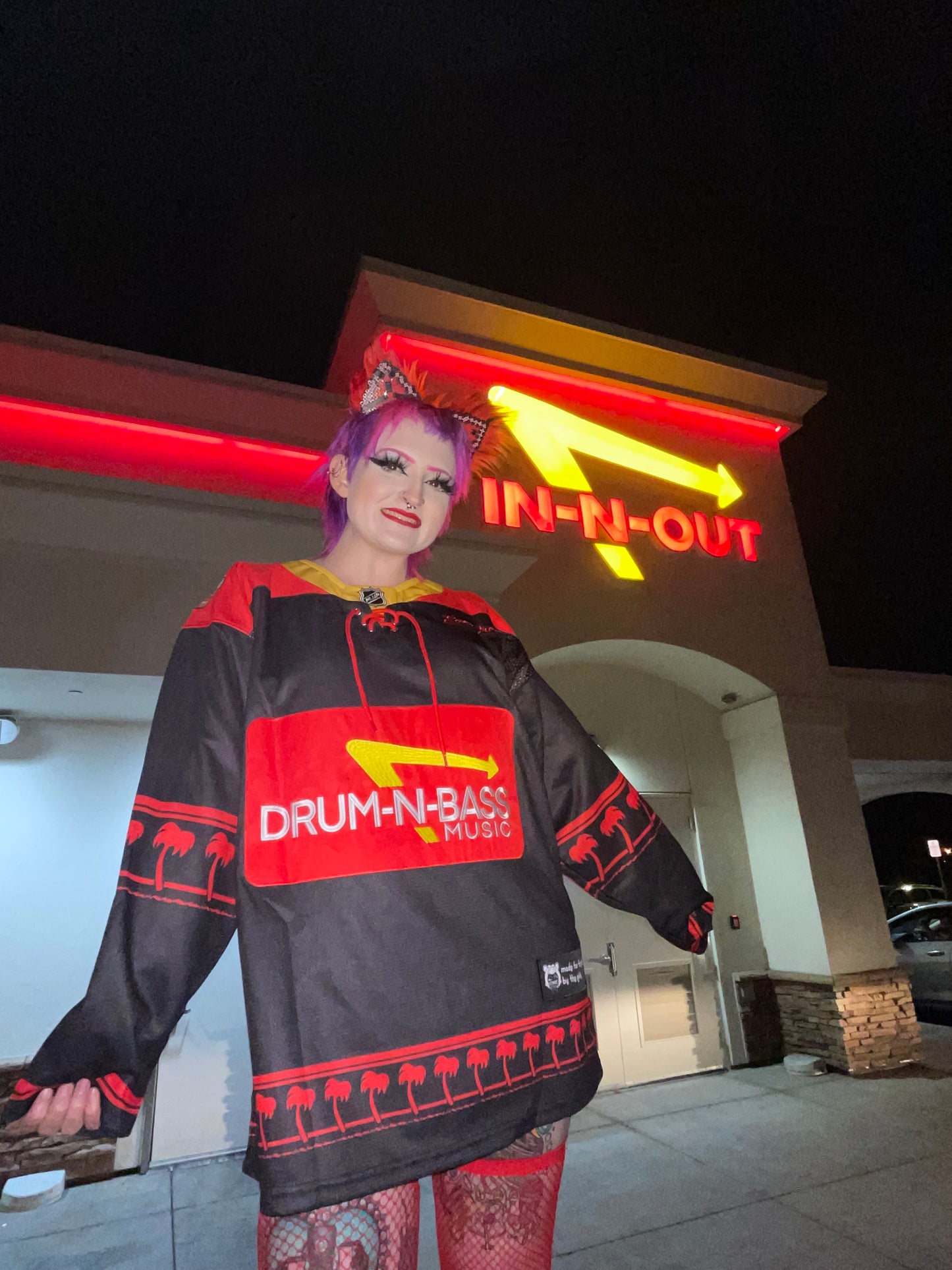 Dark Drum-N-Bass Hockey Jersey