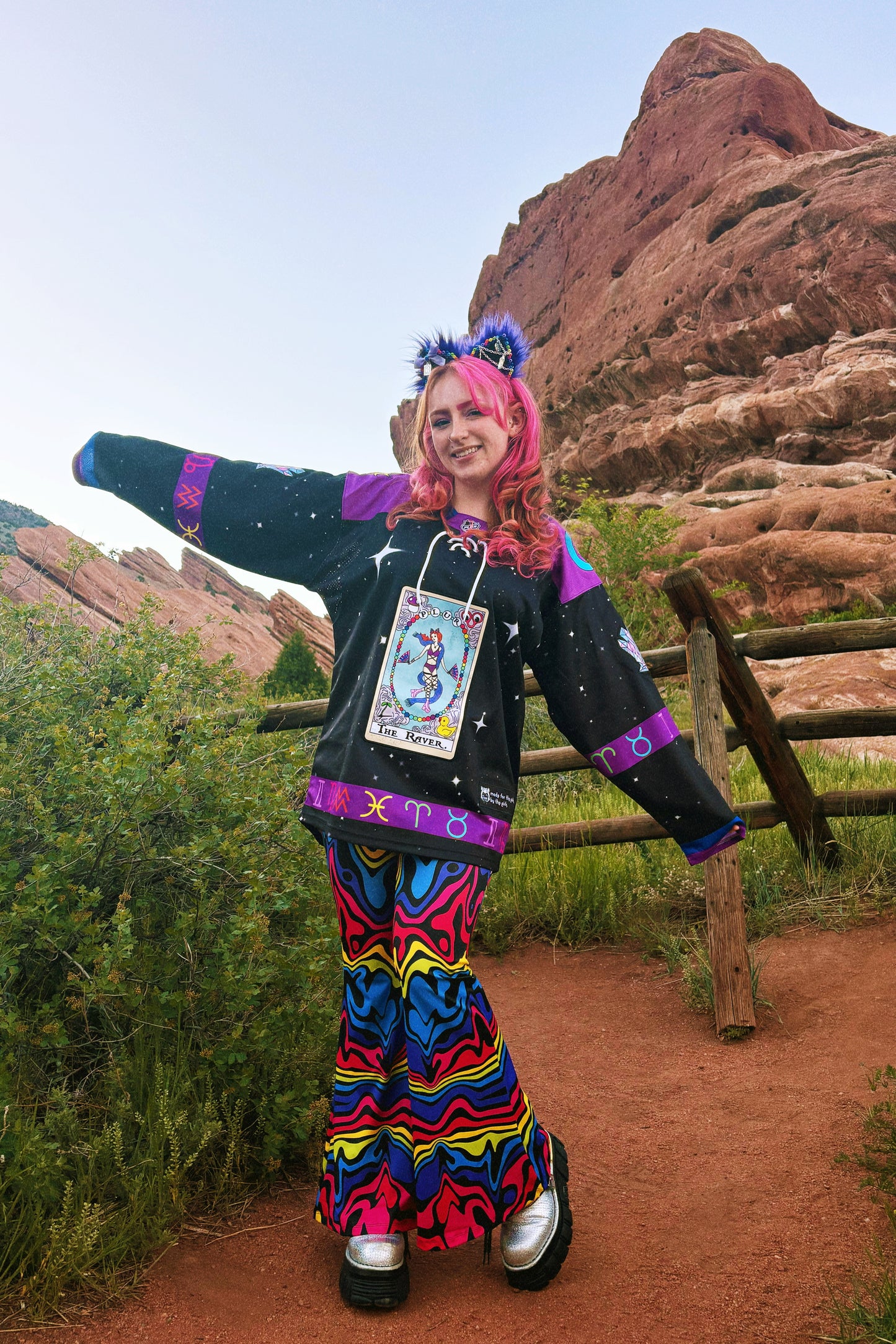 The Raver Tarot Card Hockey Jersey MOON