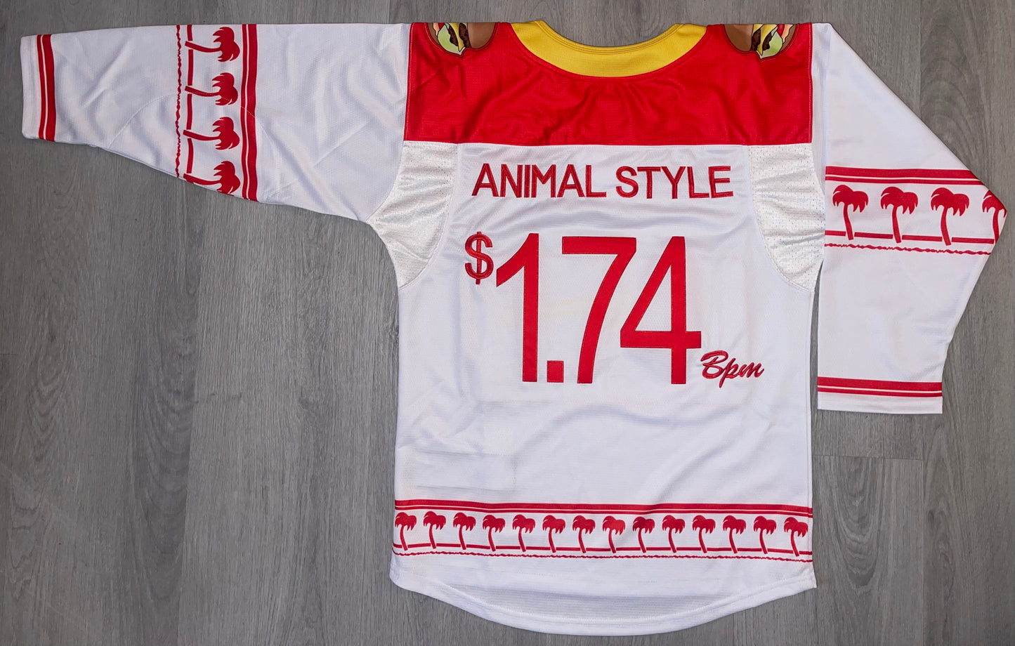White Drum-N-Bass Hockey Jersey