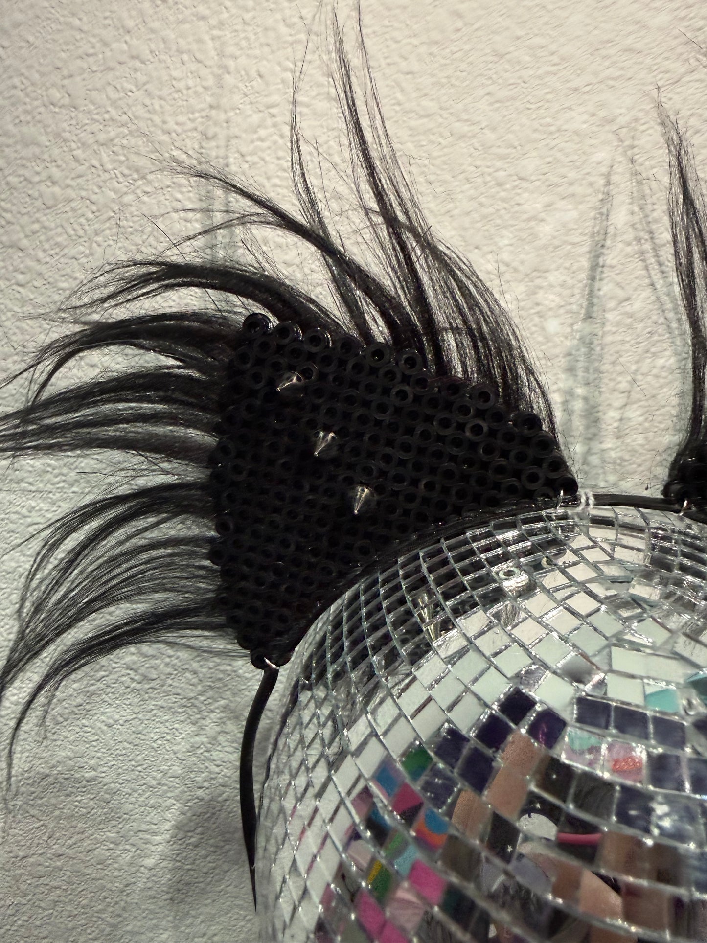 Black Spike & Chain Ears